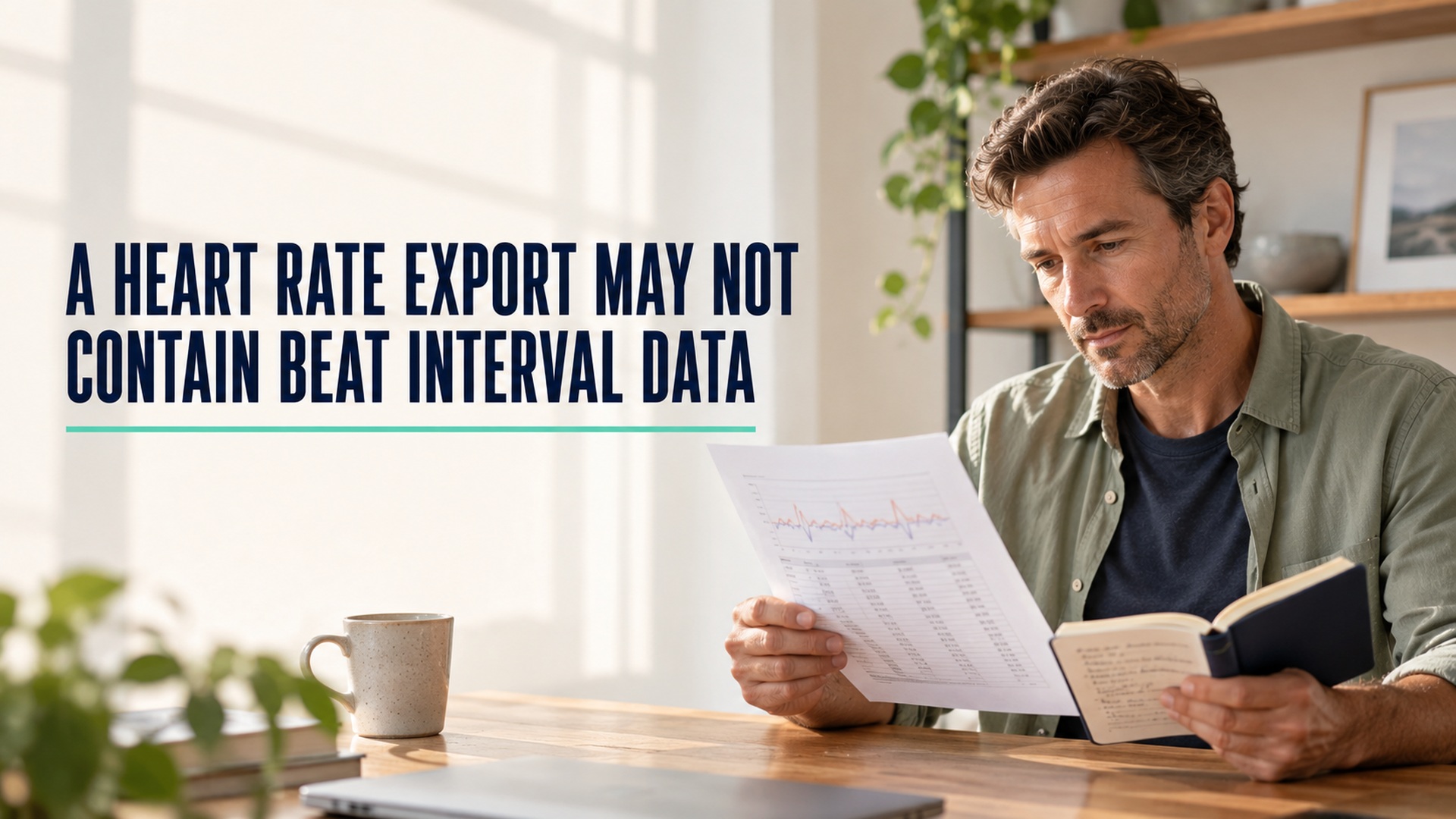 A heart rate export may not contain beat interval data