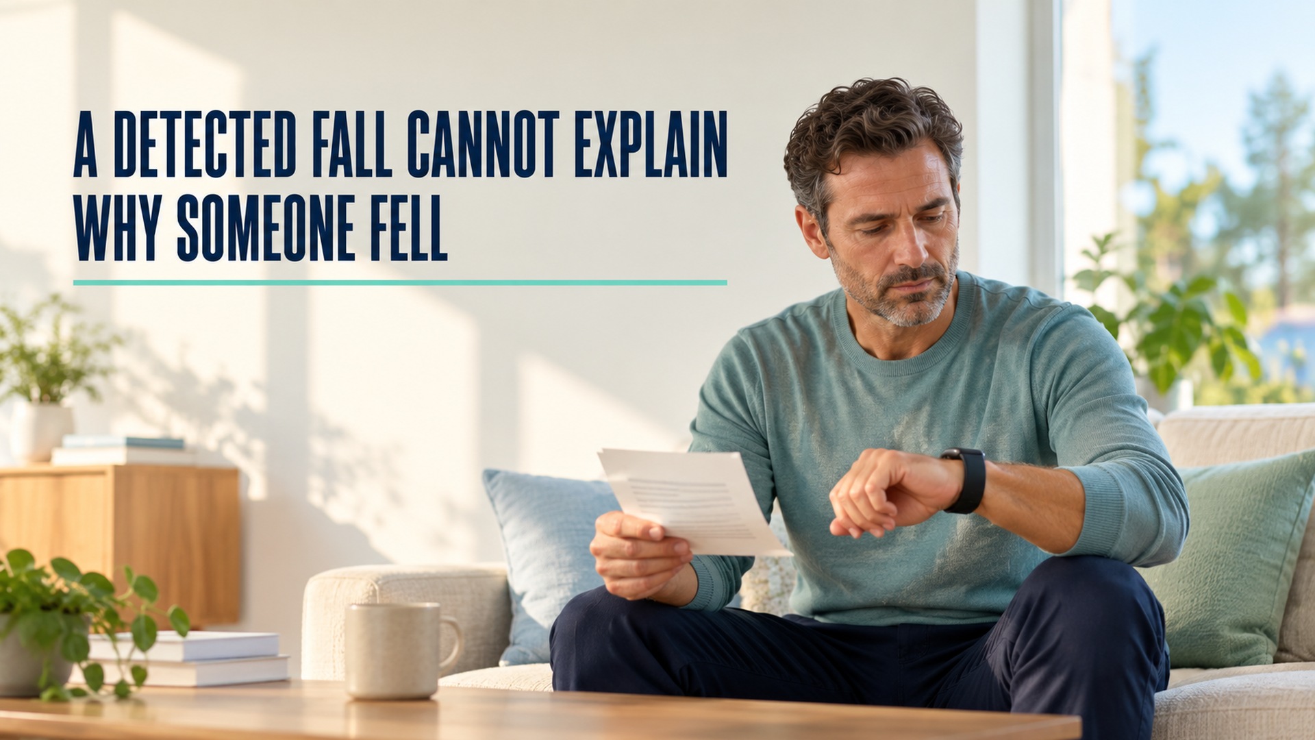 A detected fall cannot explain why someone fell