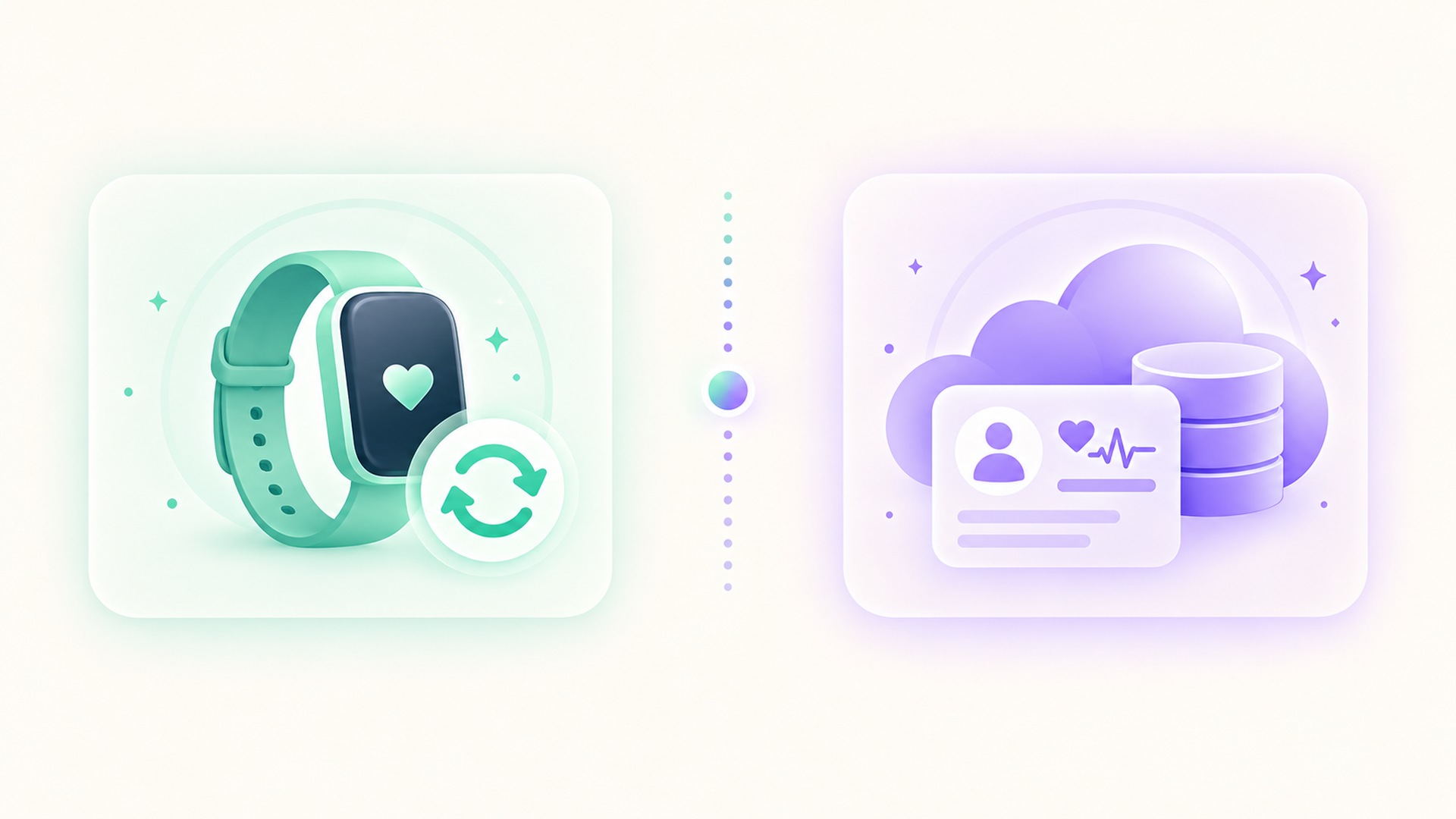 Local wearable reset and online health account data are shown as separate locations.